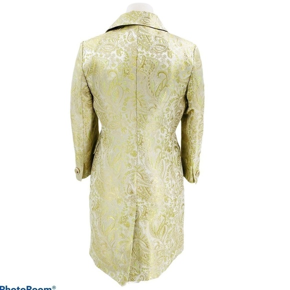 BANANA REPUBLIC Brocade Silk Blend Jacket Size Small Petite - Picture 4 of 9
